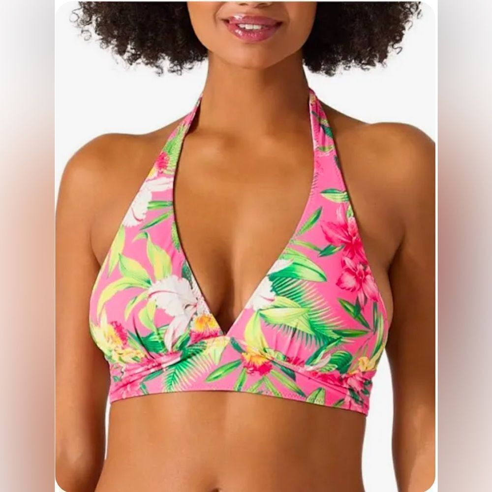 Tommy Bahama Women's Orchid Garden Reversible Halter Bikini Top